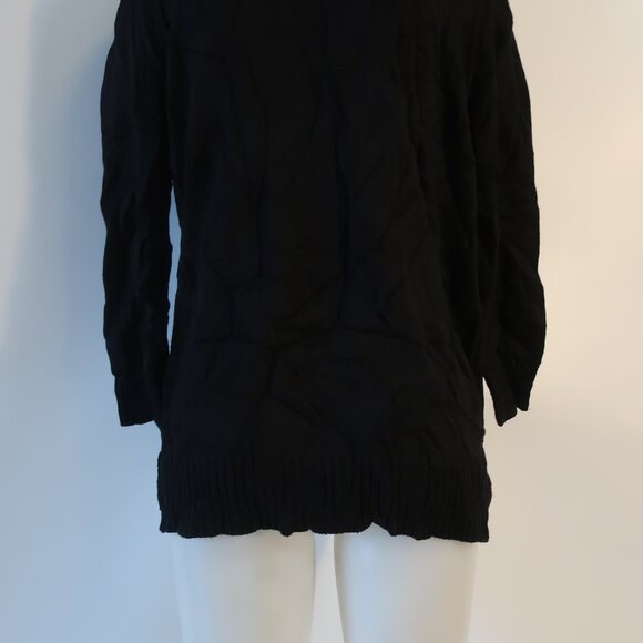 Womens Barbara Wells Black V-Neck Cardigan Sweater L - Picture 8 of 10